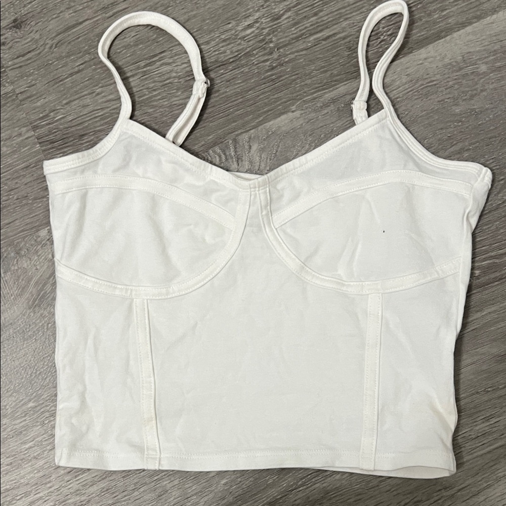 Hollister Cream Bustier Top
